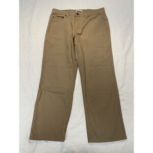 Blue Mountain Canvas Work Pants Men 36x30 Brown Relaxed Fit Utility Workwear NWT